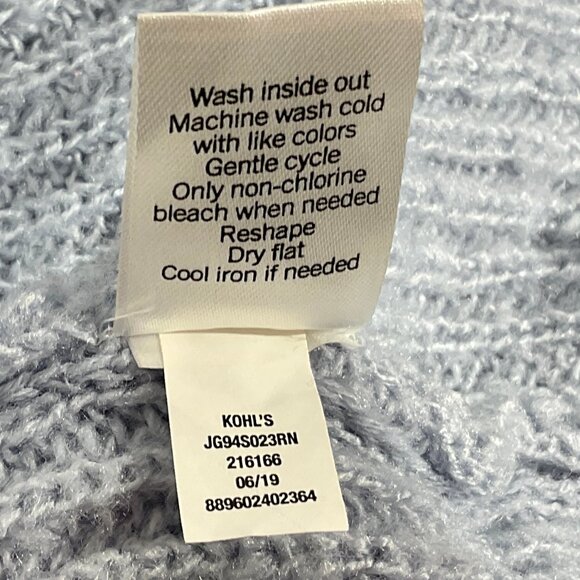 Light Blue Turtleneck Sweater Sz Med - Picture 6 of 10